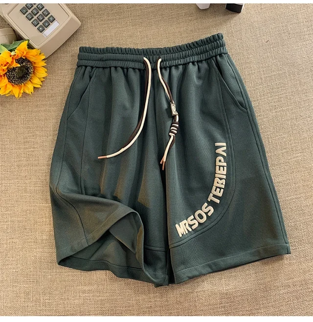 Foam Print Men's Retro Beach Shorts Detail