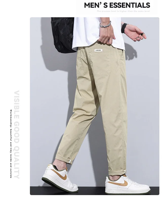 2025 Spring-Summer Men's Tapered Cropped Pants Detail