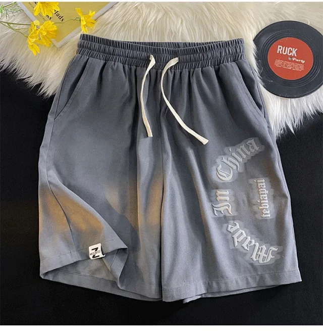 Men's Summer Loose Ice Silk Casual Shorts Detail