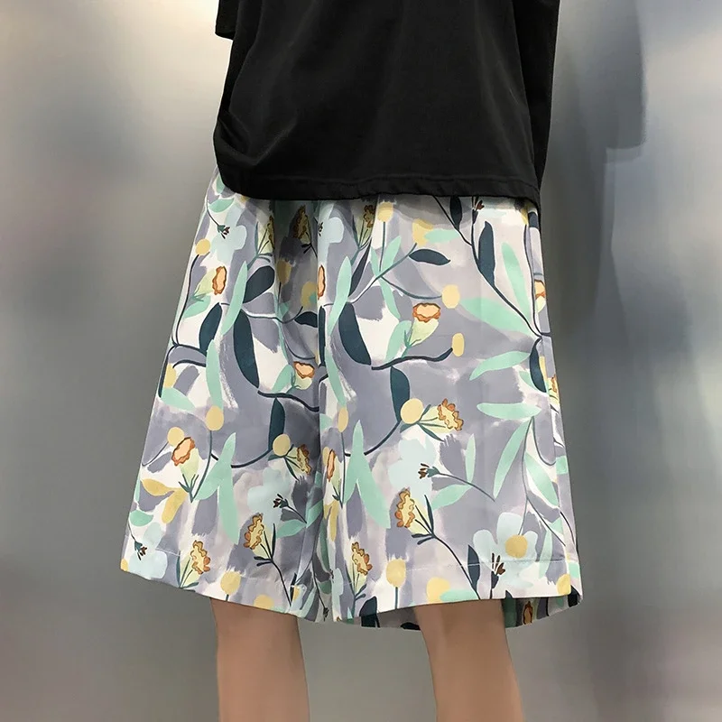 Men's Summer Thin Quick-dry Trendy Floral Beach Shorts