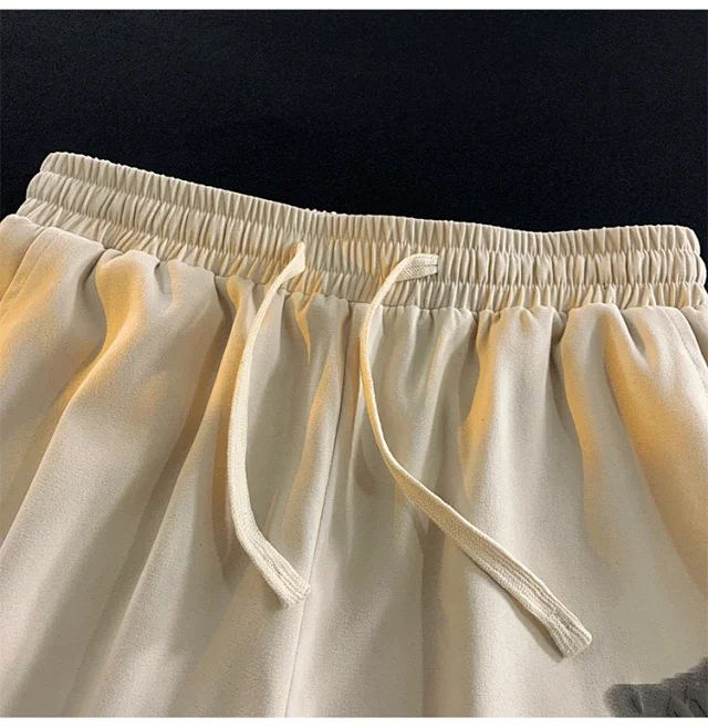 Men's Summer Loose Ice Silk Casual Shorts Detail
