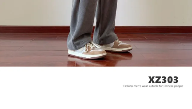 Men's Corduroy Sweatpants with Drape Detail