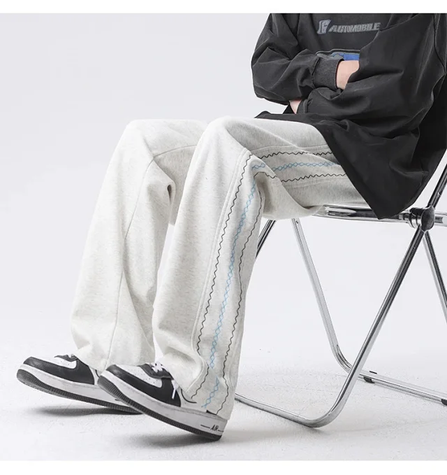 Japanese Oversize Men's Summer Pants Detail