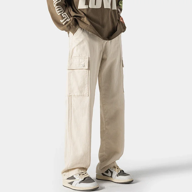 Hip Hop Men's Spring Straight Cargo Pants