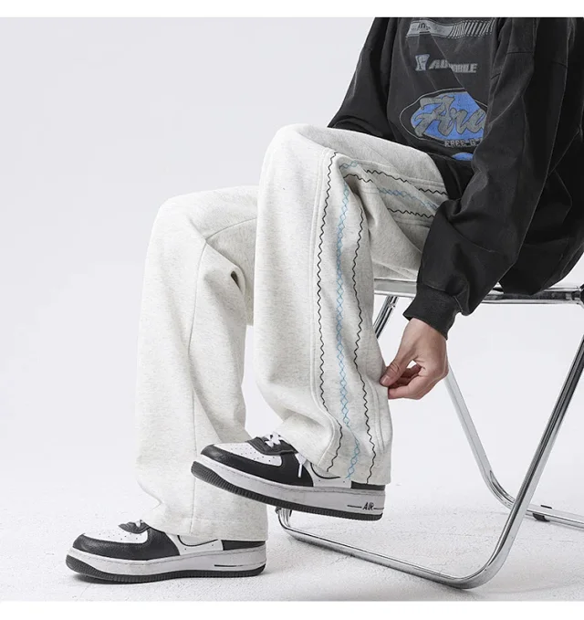 Japanese Oversize Men's Summer Pants Detail