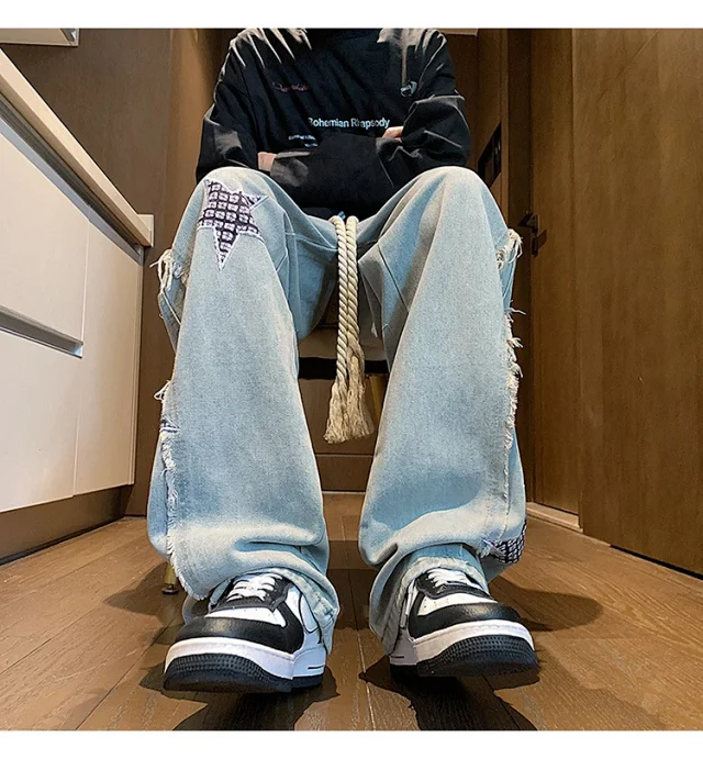 Men's Spring Hiphop Jeans Detail