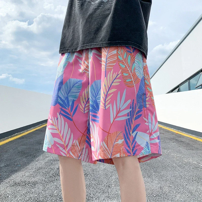 Men's Summer Thin Ice Silk Quick-dry Beach Pants