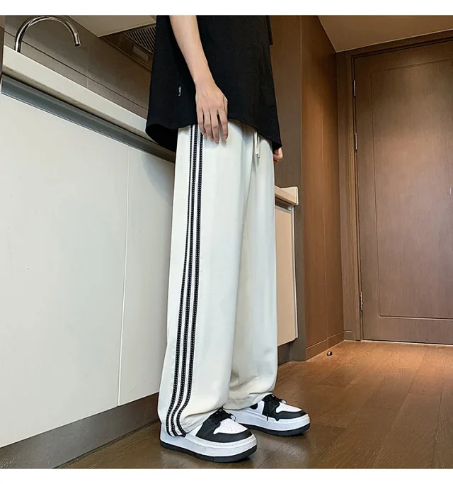 Men's 2025 Summer Ice Silk Loose Pants Detail