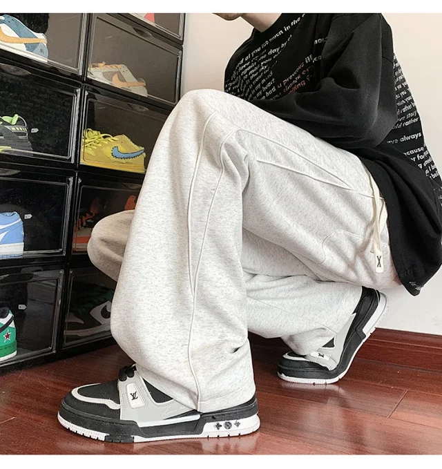 Men's Oversize Striped Pants (Spring) Detail