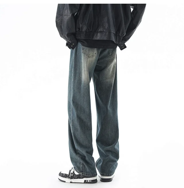 Men's Retro Spring Vibe Straight Cargo Jeans Detail