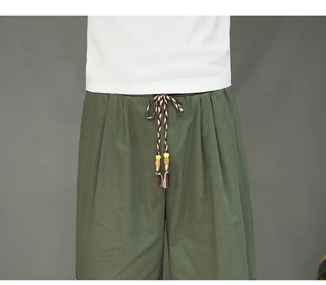 Men's Chinese Style Shorts Detail