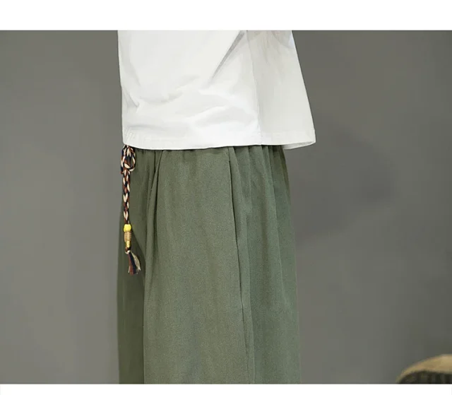 Men's Chinese Style Shorts Detail