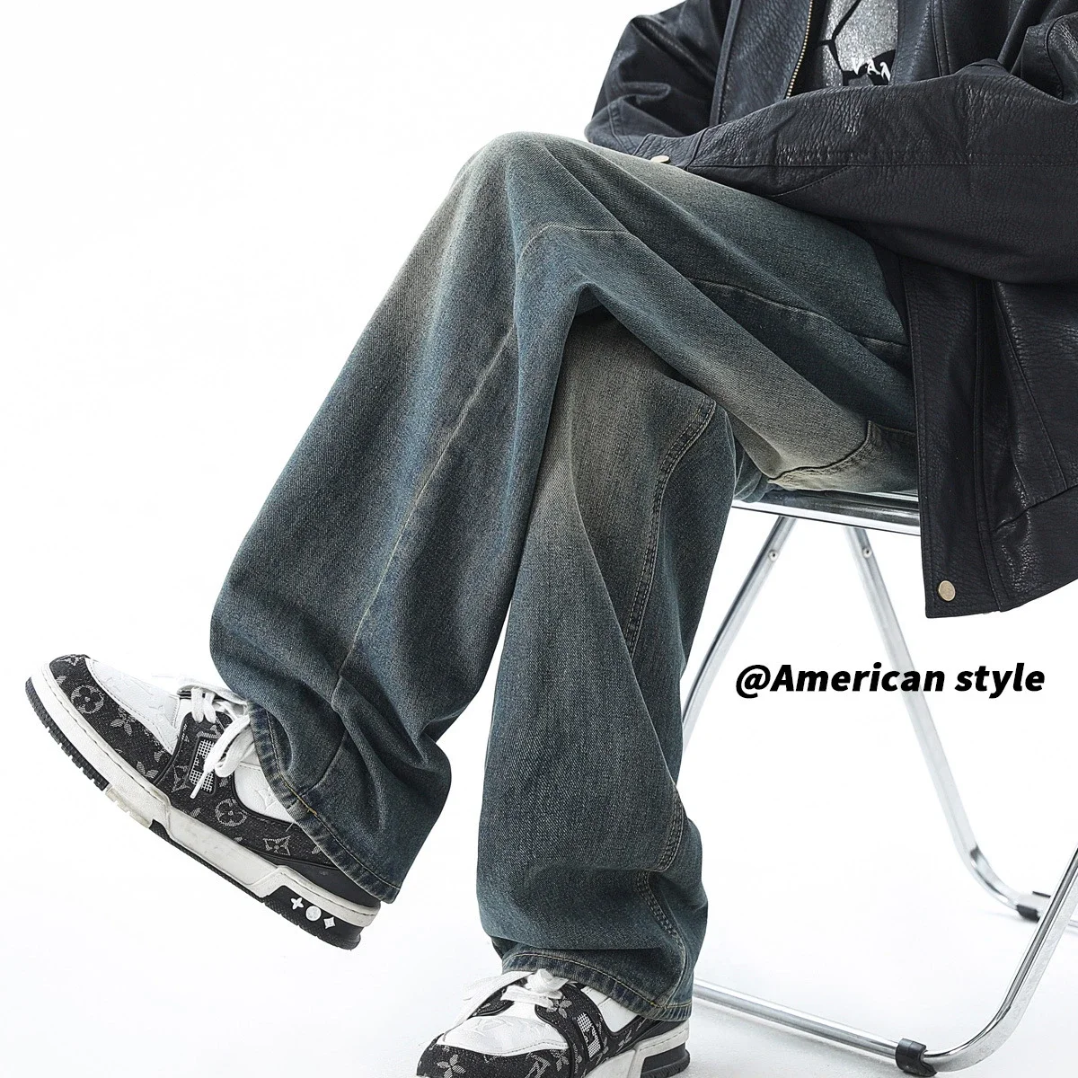 Men's Retro Spring Vibe Straight Cargo Jeans