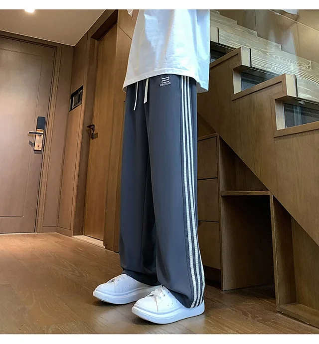 Men's 2025 Summer Ice Silk Loose Pants Detail