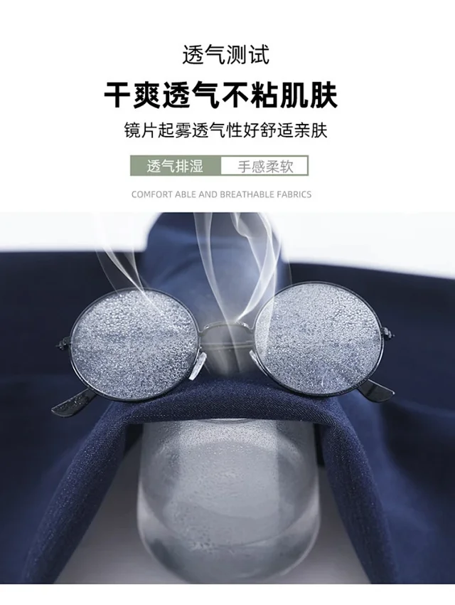 2025 Autumn Denim Blue High - waisted Wide - leg Pants for Women Detail