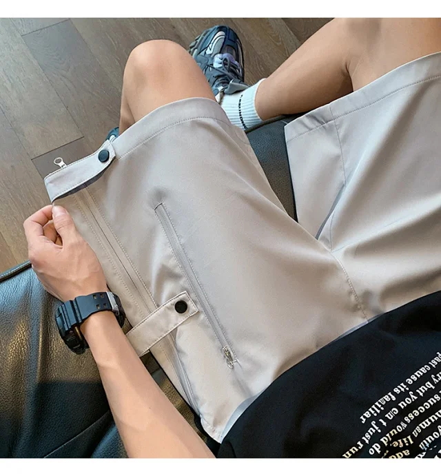 Grey Men's US Work Shorts Detail
