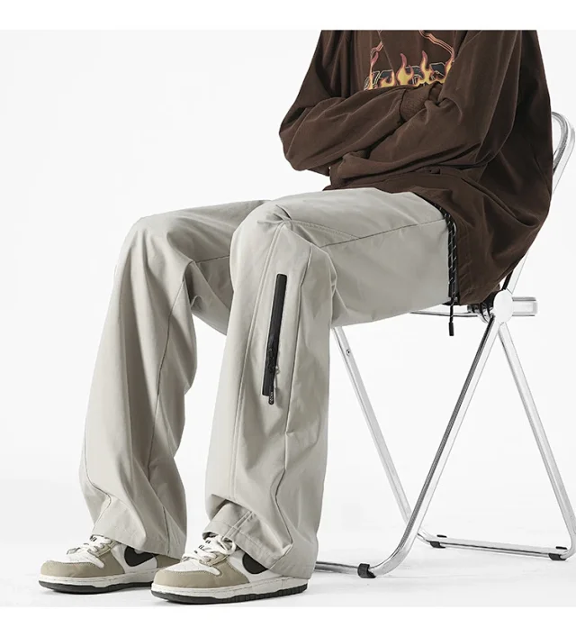 Men's Spring Euro - American Vibe Flared Cargo Pants Detail
