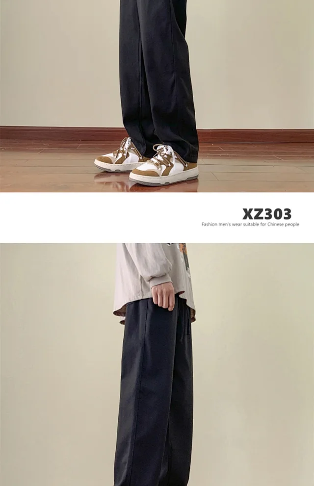 Men's Spring/Fall Cotton Straight Breathable Cargo Pants Detail