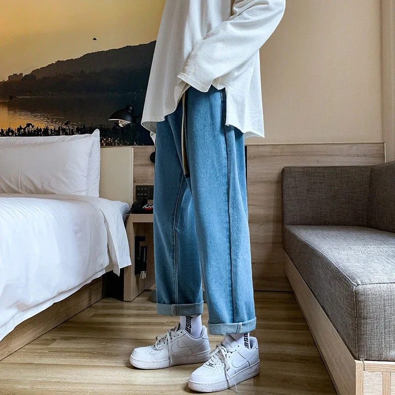 Men's Loose Jeans (Belt Included)