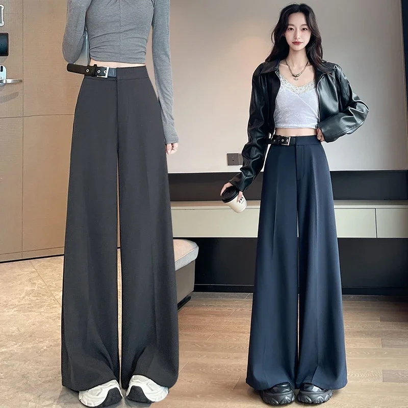 2025 Fall Old Money Style Wide-Leg Trousers
