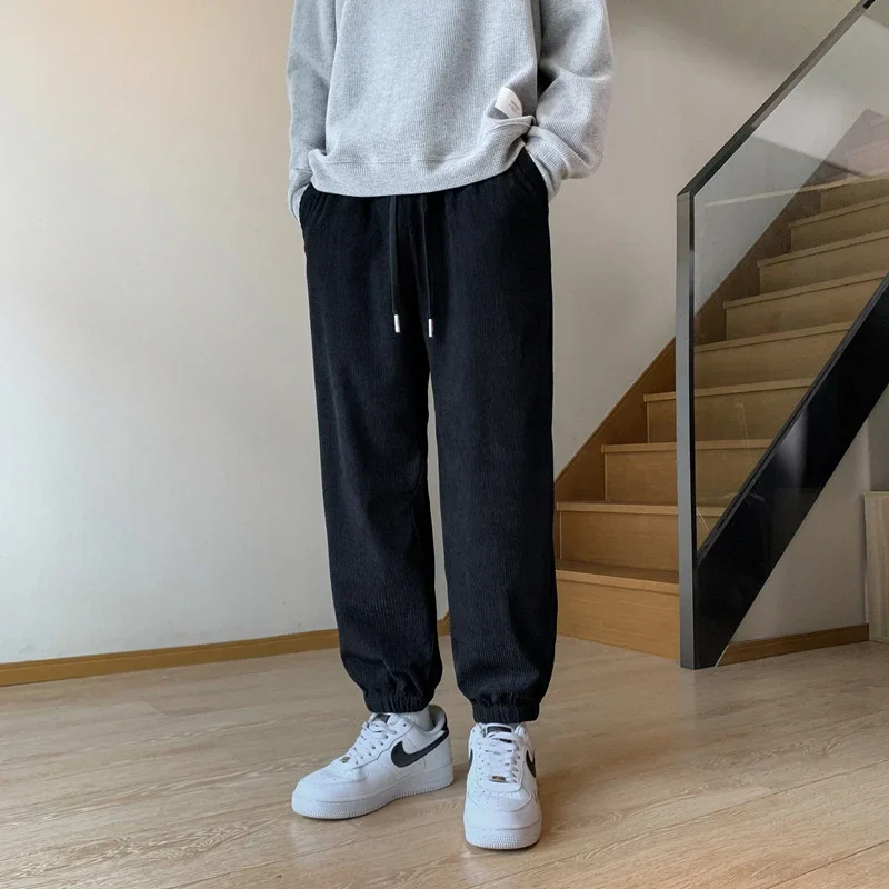 Men's Corduroy Joggers Winter