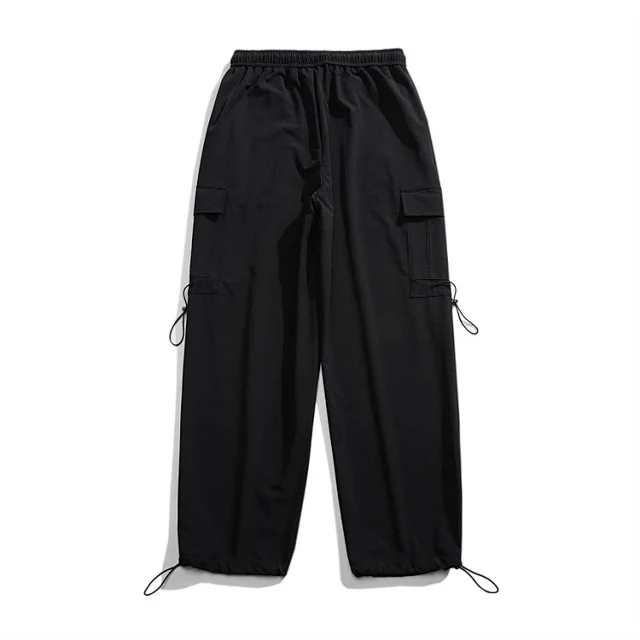 Men's Street Wide-Leg Cargo Pants Detail