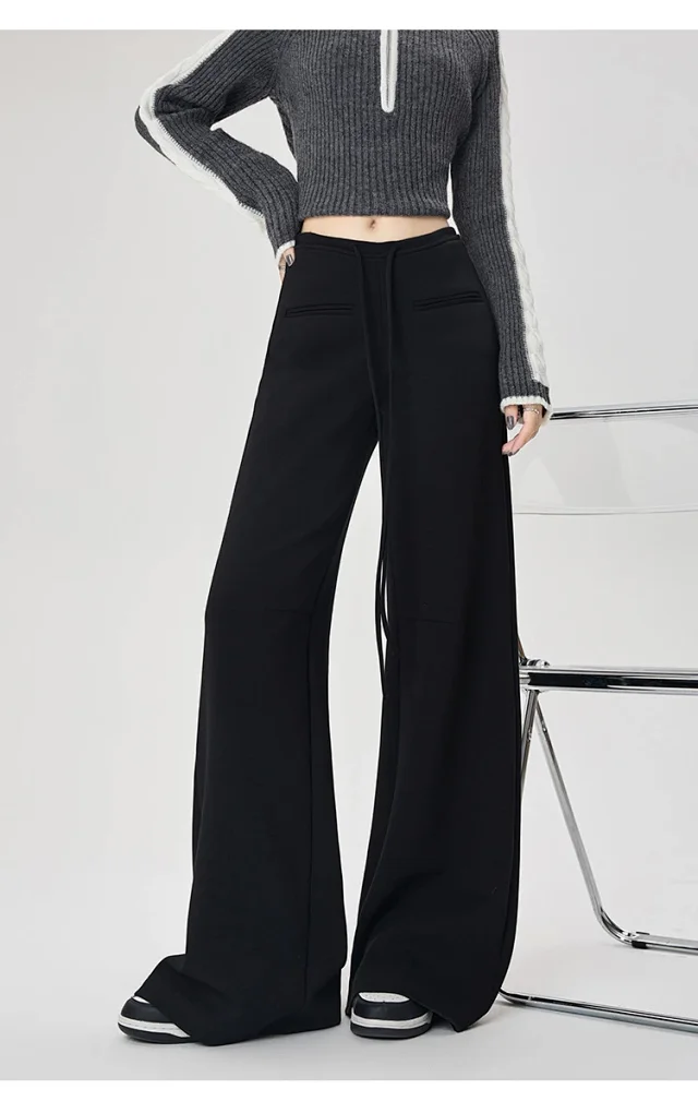 2025 Fall New American Hot Girl Wide-Leg Pants Detail
