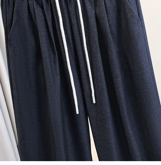 Lace - Trimmed Tencel Denim Wide - Leg Pants Detail