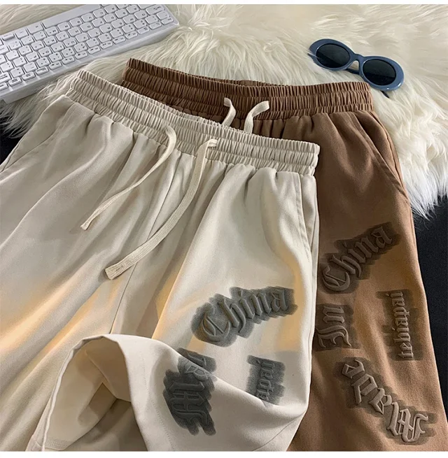Men's Summer Loose Ice Silk Casual Shorts Detail