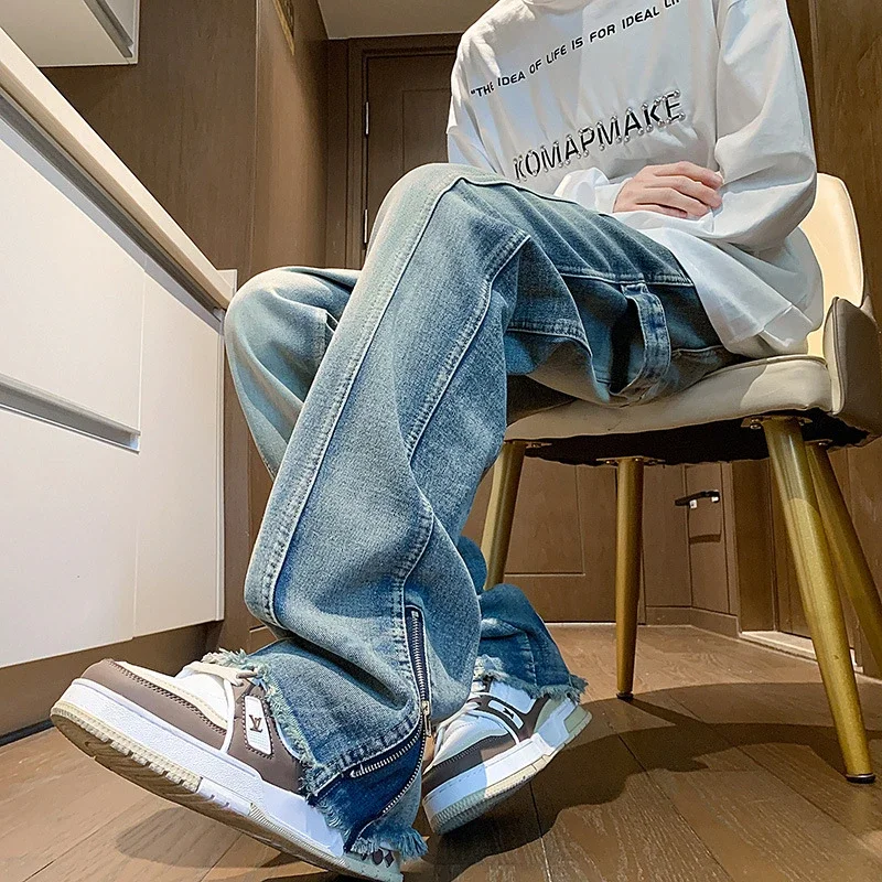 Men's Spring Hip Hop Straight Work Pants