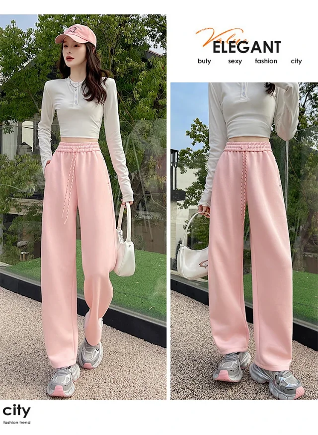2025 Fall Wide-Leg Pants for Women Detail
