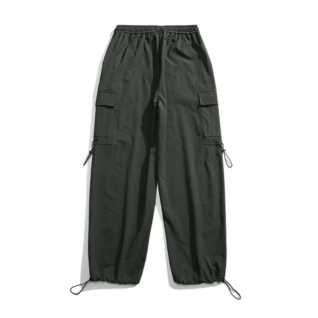 Men's Street Wide-Leg Cargo Pants Detail