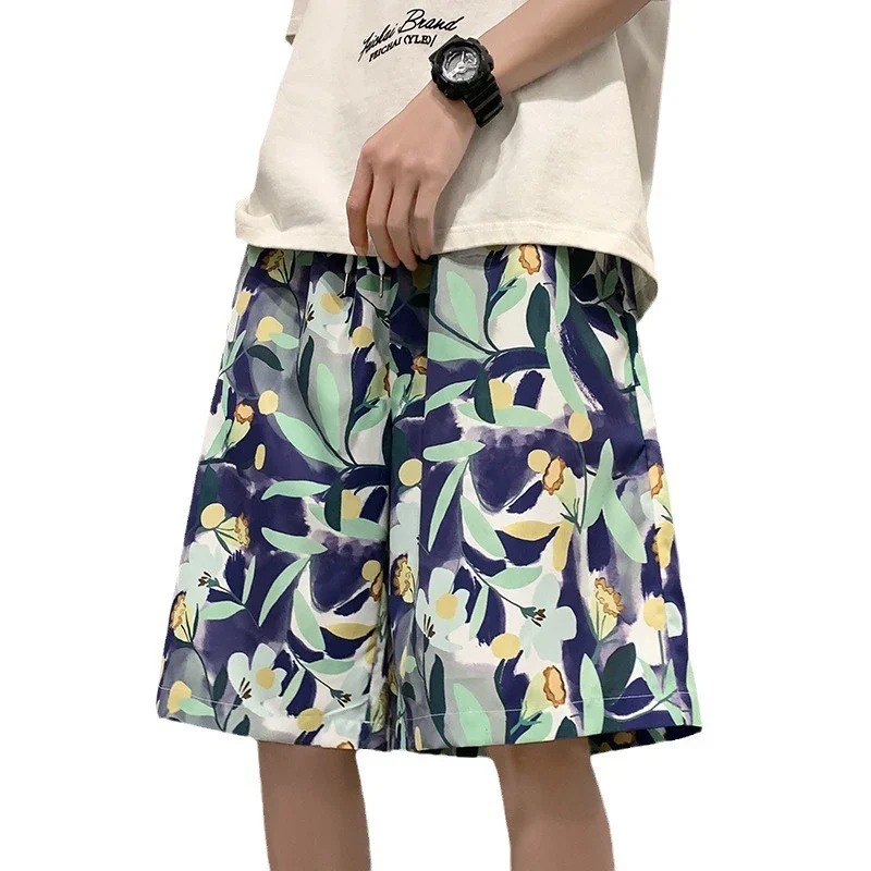 Men's Summer Thin Quick-dry Trendy Floral Beach Shorts