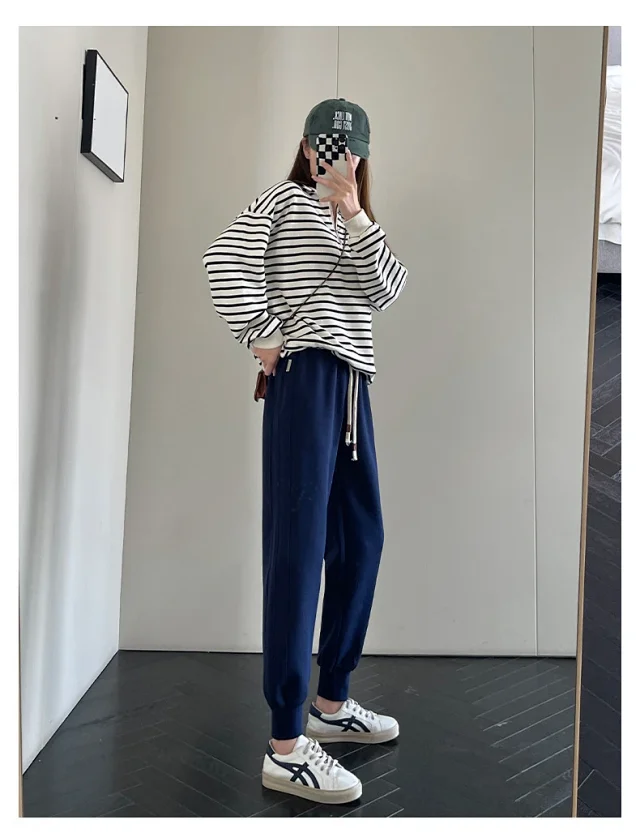 2025 Early Fall Women's Patchwork Joggers Detail