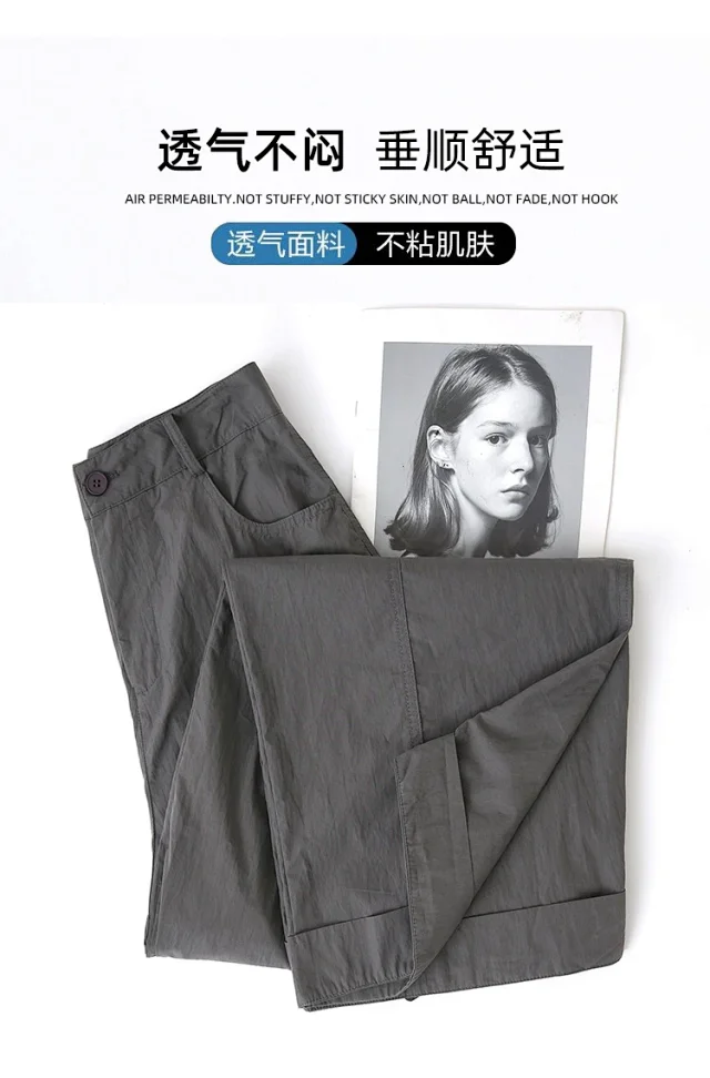 American Style High-Waist Cargo Pants for Women Detail