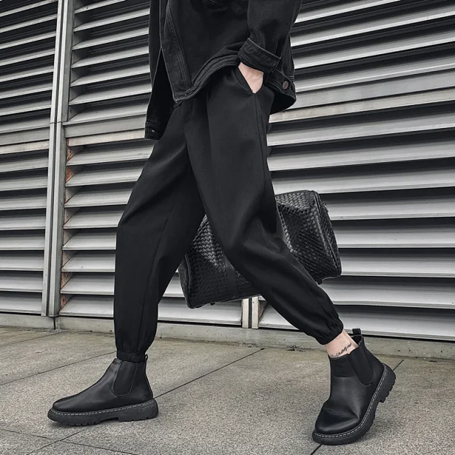 Men's Loose Ice Silk Pants Detail