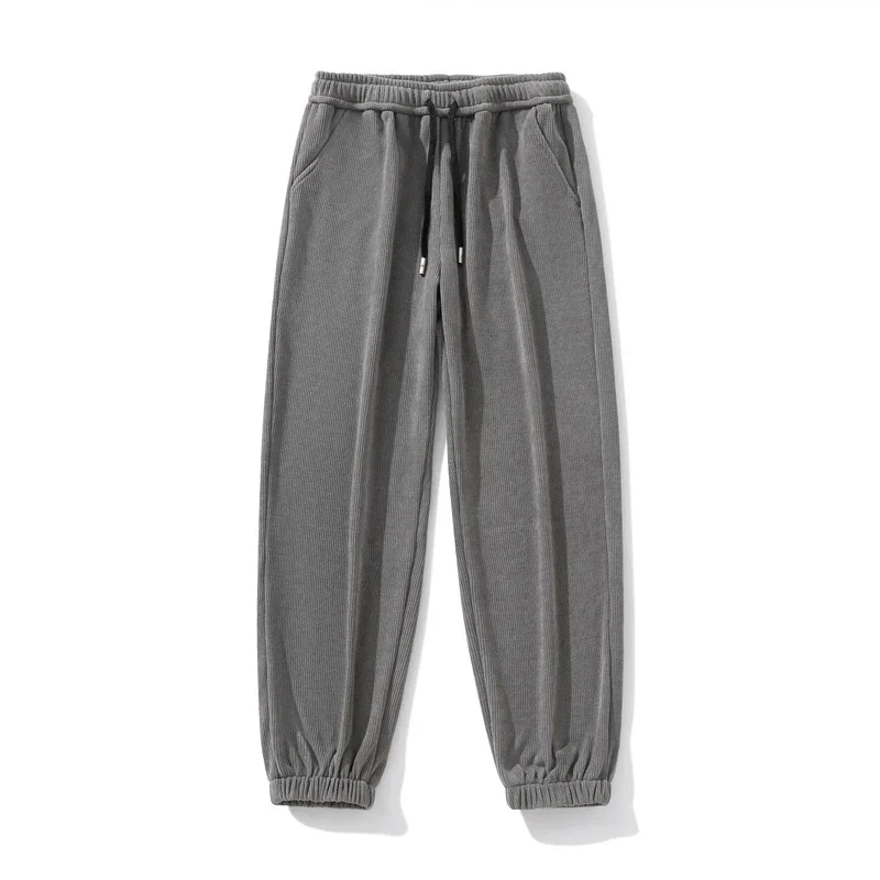Men's Corduroy Sweatpants with Drape