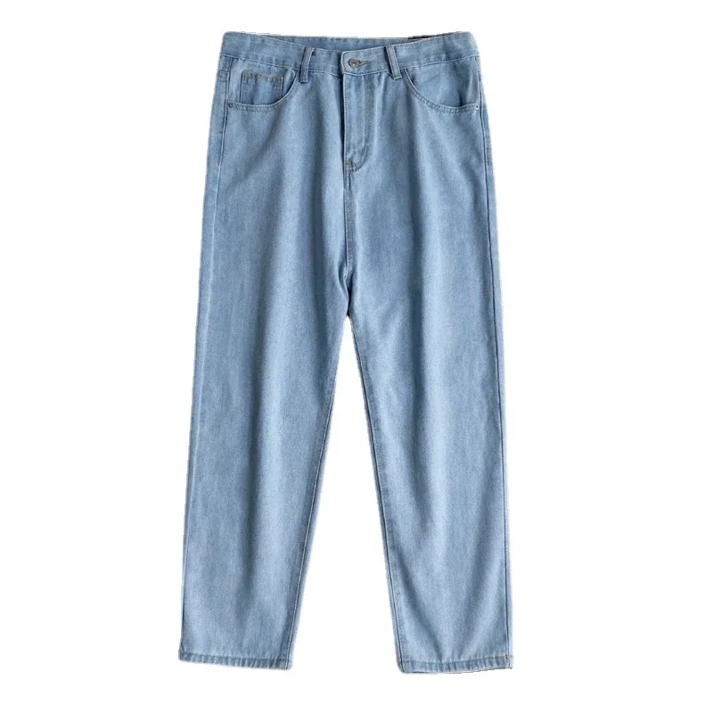Men's Loose Straight Fleece Jeans