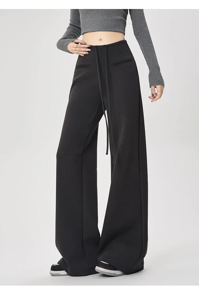 2025 Fall New American Hot Girl Wide-Leg Pants Detail