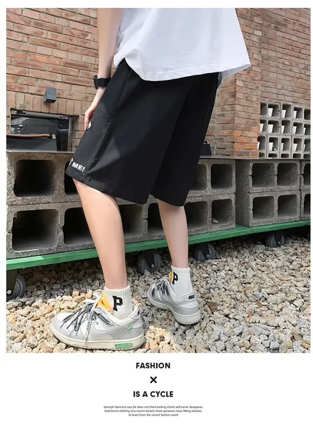 Drawstring Teenage Shorts (Men) Detail