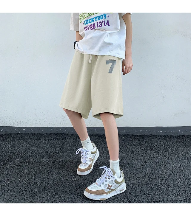 Men's Embroidered Retro Shorts Detail