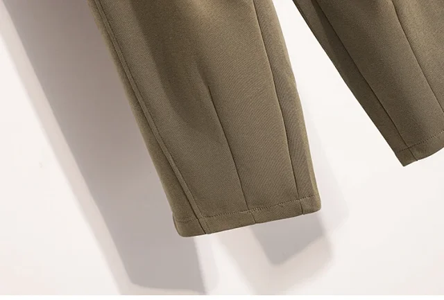 European Style Wide-Leg Sweatpants Detail