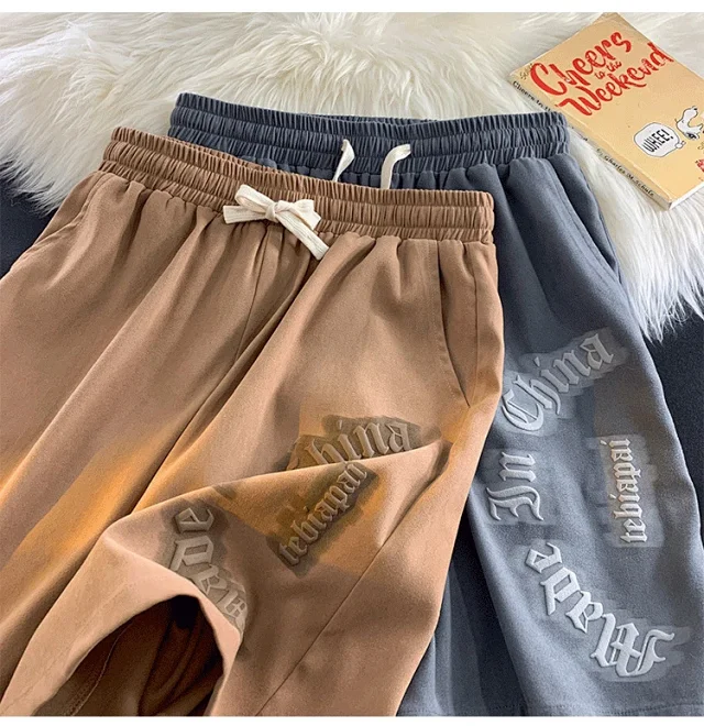 Men's Summer Loose Ice Silk Casual Shorts Detail