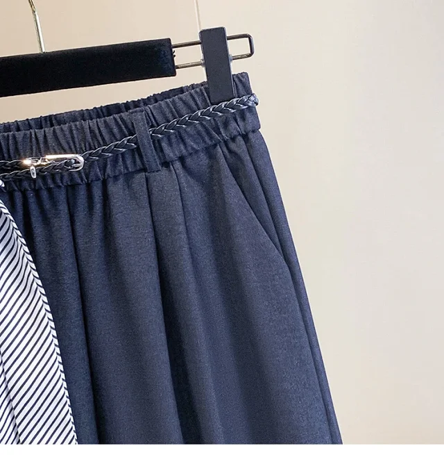 Korean-style Age-defying Wide-leg Casual Pants for Women Detail