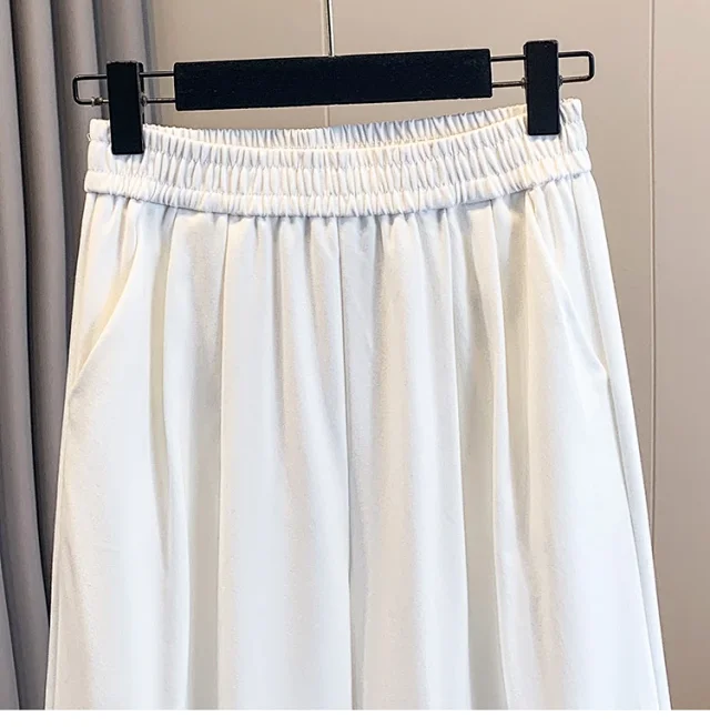2025 Early Fall Korean Ruffled Wide-Leg Pants Detail