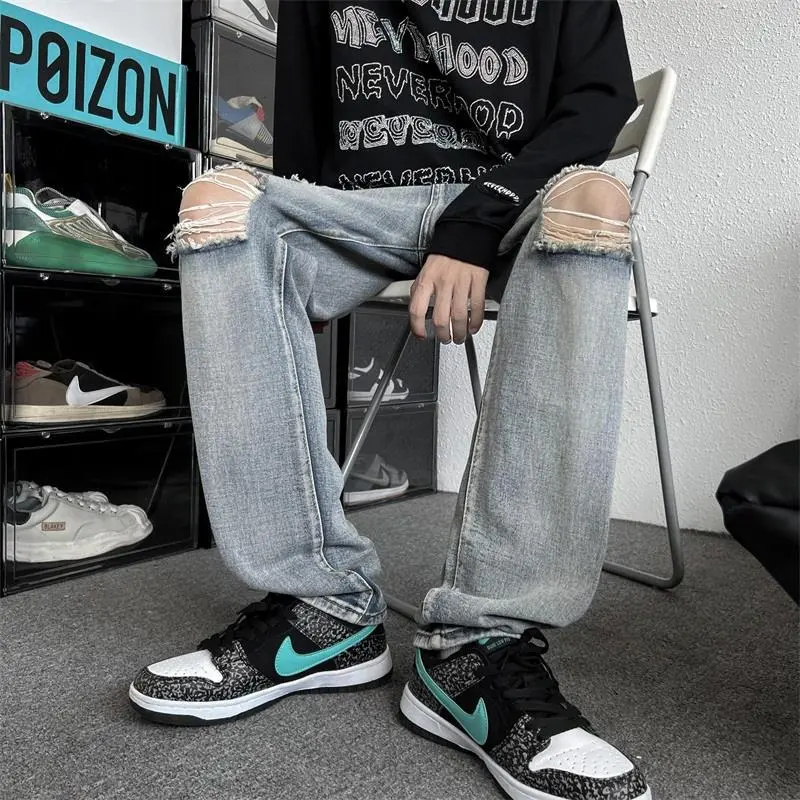 2025 Fall New Men's American Washed Jeans