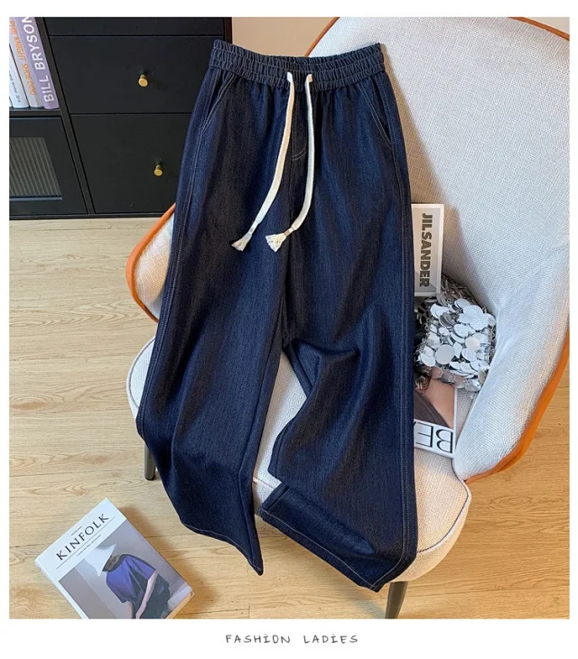 Autumn New Plus Size Lyocell Soft Jeans for Women Detail