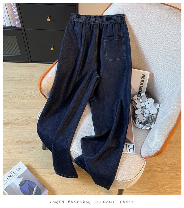 Autumn New Plus Size Lyocell Soft Jeans for Women Detail