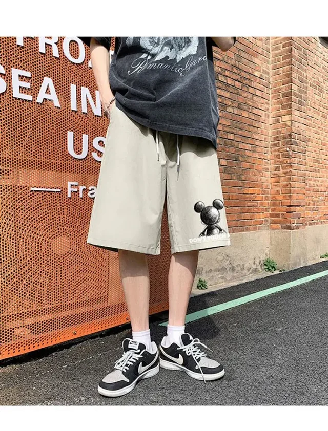 Drawstring Teenage Shorts (Men) Detail