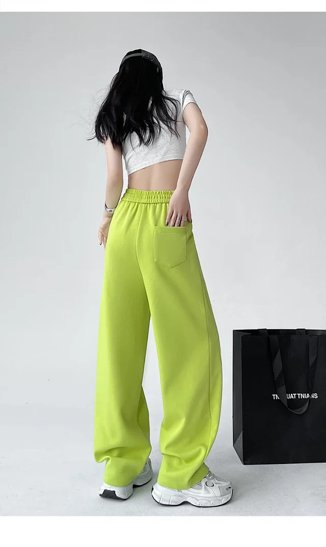Banana Sporty Wide Leg Sweatpants for Women Detail